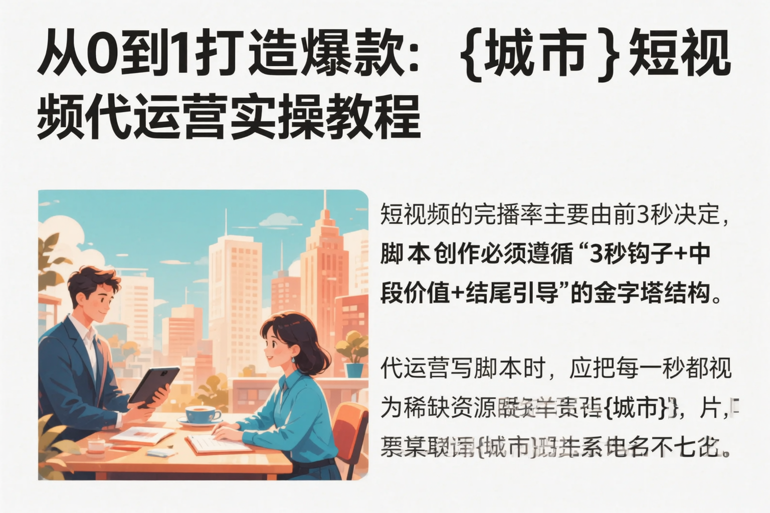 从0到1打造爆款：定西短视频代运营实操教程