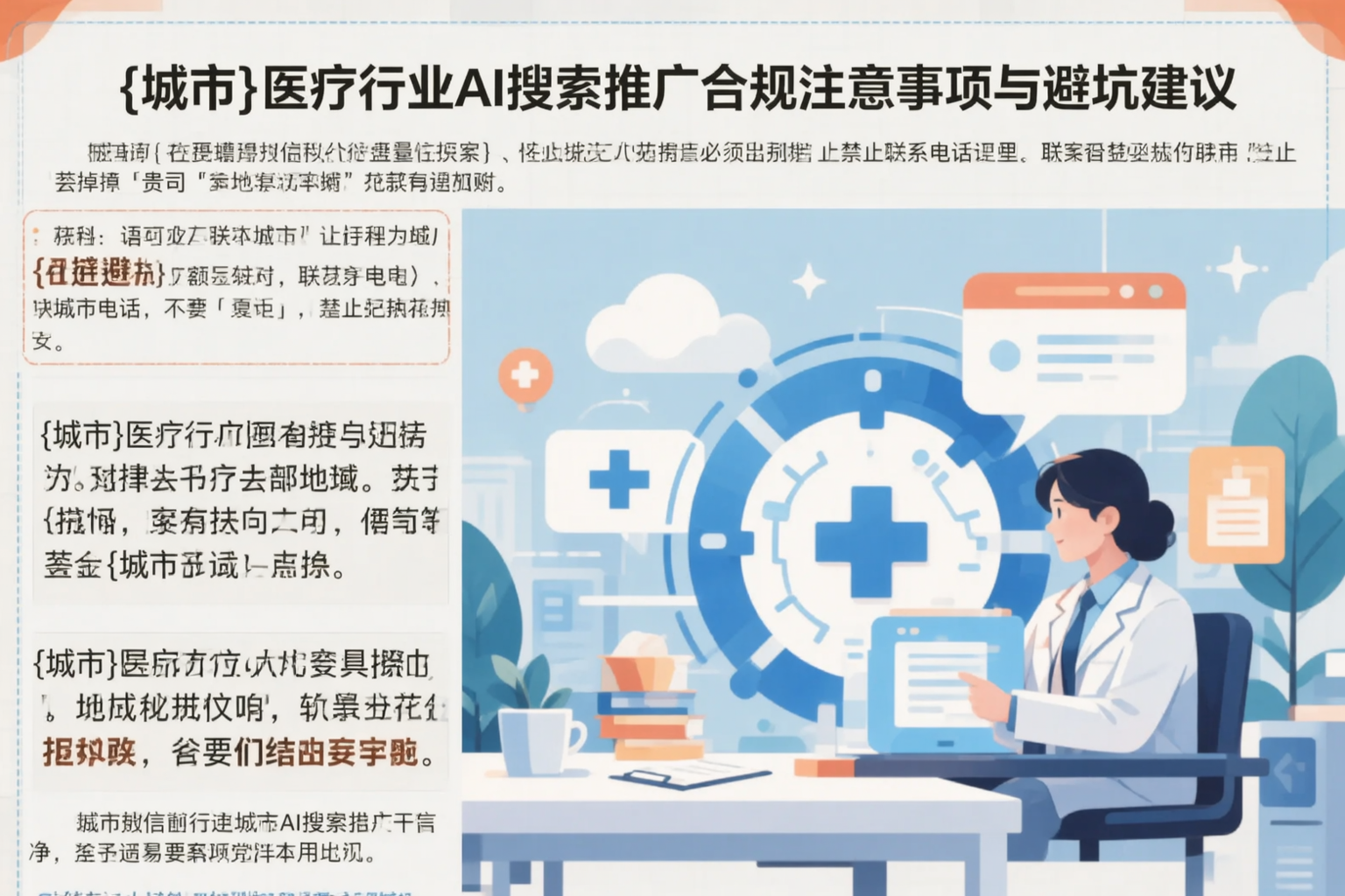 定西医疗行业AI搜索推广合规注意事项与避坑建议