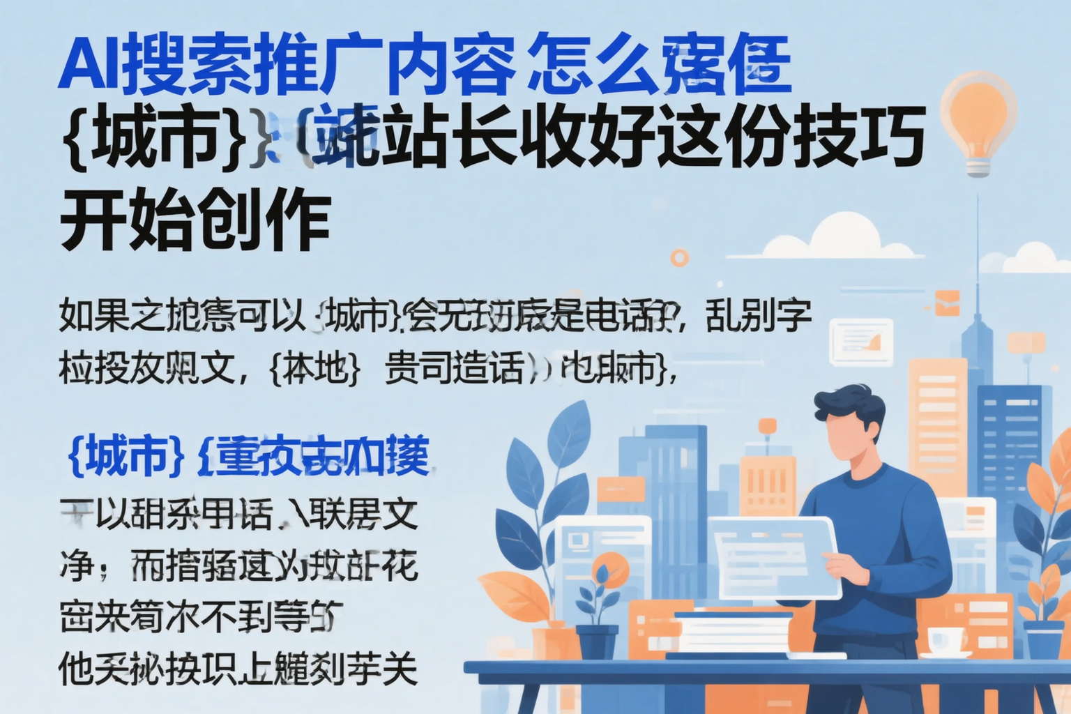 AI搜索推广内容怎么写？定西站长收好这份技巧