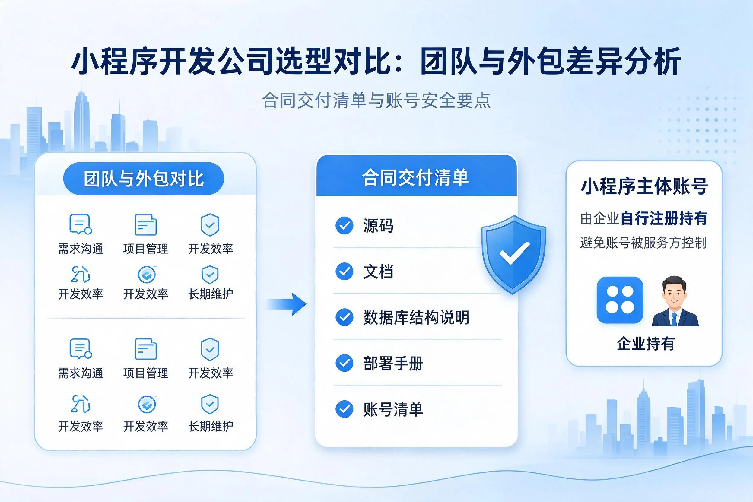 定西小程序开发公司选型对比:团队与外包差异分析