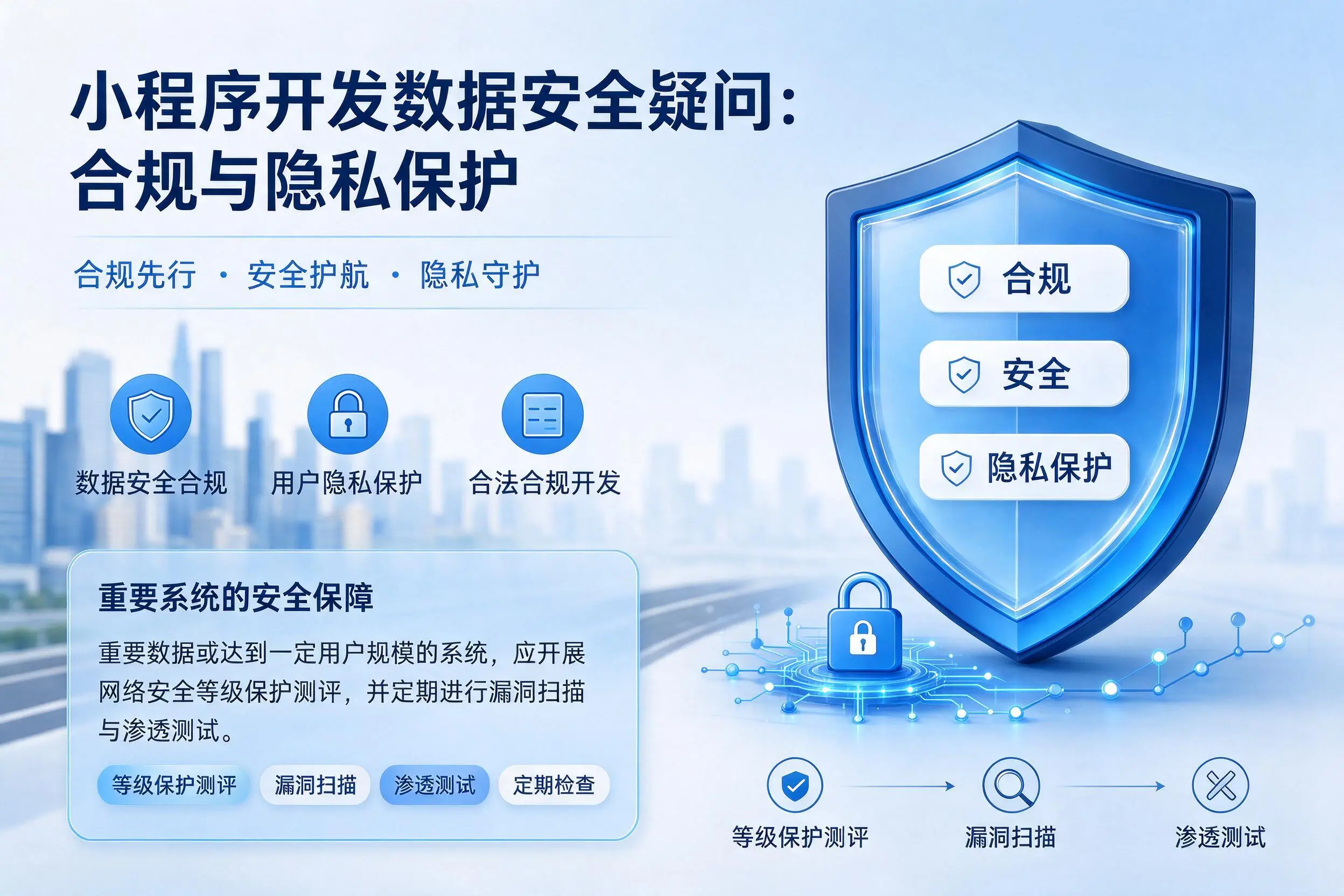 定西小程序开发数据安全疑问:合规与隐私保护
